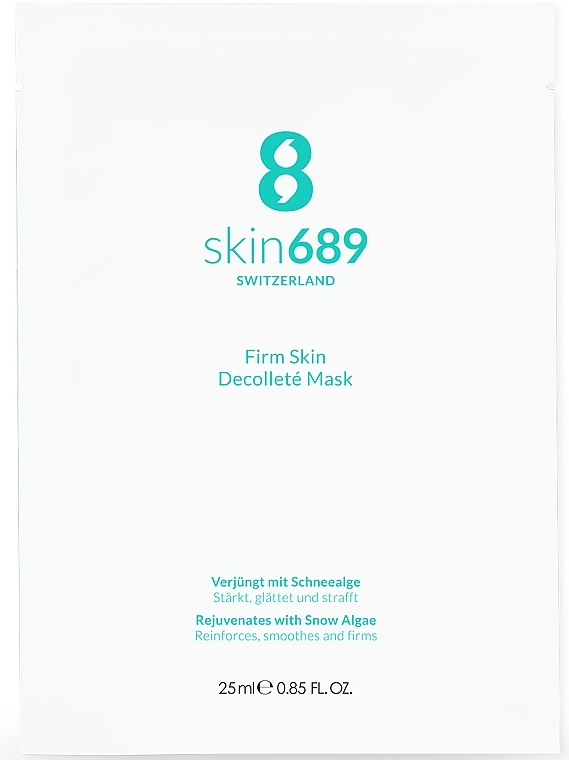 Біоцелюлозна маска для зони декольте - Skin689 Firm Skin Decollete Mask — фото N1