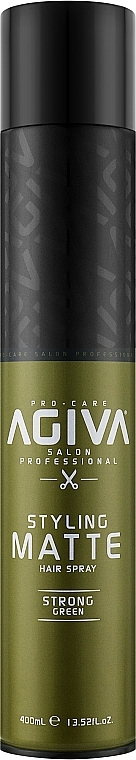 Спрей для укладання волосся - Agiva Styling Hair Spray Matte Strong Green 04 — фото N1