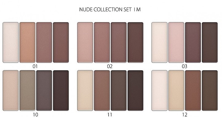 Набор теней для век - Revers Galant Nude Collection Set 1 M (12x6g) — фото N2