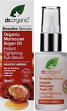 Сироватка для шкіри навколо очей "Марокканська арганієва олія" - Dr. Organic Bioactive Skincare Moroccan Argan Oil Tightening Eye Serum — фото N2