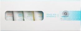 Духи, Парфюмерия, косметика Набор "Dead Sea Minerals" - Kosmystik (shm/50ml + cond/50ml + lotion/50ml + sh/gel/50ml + полотенце, белое)