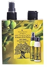 Парфумерія, косметика Набір - Primo Bagno Mythology Athena's Olive Youth Gift Pack (b/cr/100 ml + essence/100 ml)