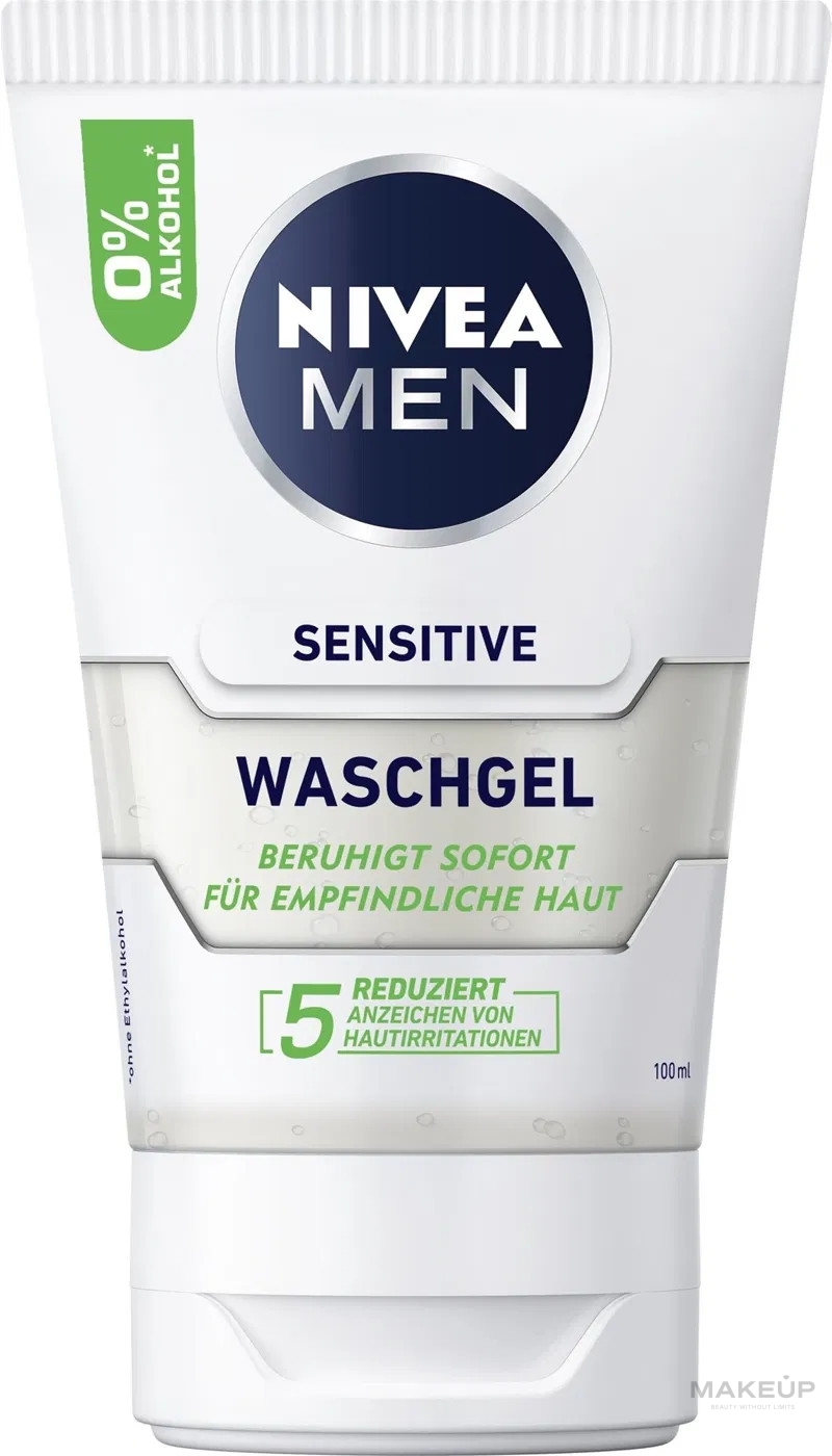 Мужской гель для умывания для чувствительной кожи - NIVEA MAN Sensitive — фото 100ml