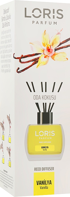 Аромадифузор «Ваніль» - Loris Parfum Exclusive Vanilla Reed Diffuser — фото N1