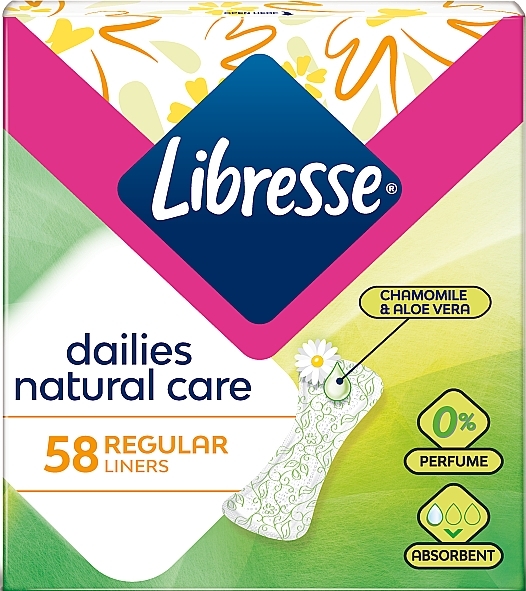 УЦІНКА Щоденні прокладки, 58 шт. - Libresse Natural Care Dailies * — фото N2