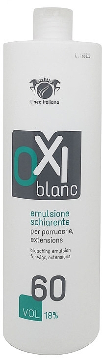 Освітлювальна емульсія для перук - Linea Italiana OXI Blanc 60 vol. (18%) — фото N1