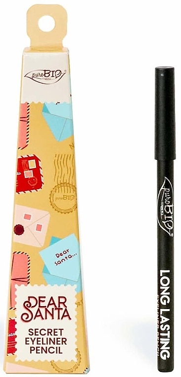 Карандаш-каял для глаз в подарочной коробке - PuroBio Cosmetics Secret Eyeliner Pencil — фото N1