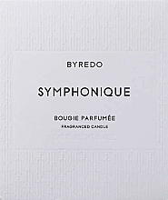 Ароматическая свеча - Byredo Fragranced Candle Symphonique  — фото N2