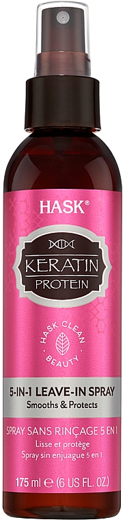 Незмивний спрей 5-в-1 з кератином - Hask Keratin Protein 5-in-1 Leave In Spray — фото N1
