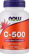 Духи, Парфюмерия, косметика Витамин С-500 в таблетках - Now Foods С-500 With Rose Hips Tablets