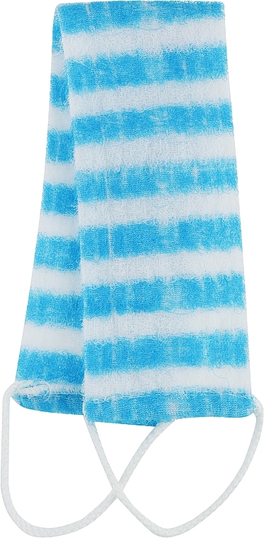 Мочалка-лента целлюлитка с ручками, голубая - Bath Towel — фото N1