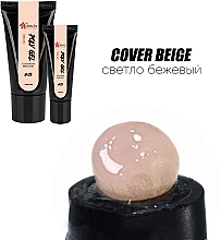 Полігель для нігтів - Nails Molekula Poly Gel 03 Cover Beige — фото N3