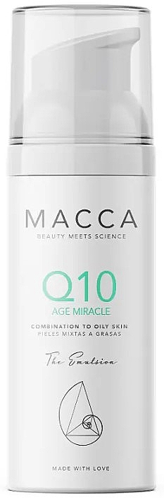 Восстанавливающая антивозрастная эмульсия для комбинированной и жирной кожи лица - Macca Q10 Age Miracle Emulsion Combination To Oily Skin — фото N1