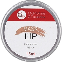 Парфумерія, косметика Персикова маска для губ - Miss Claire MC Profline & Tutushka Lip Mask
