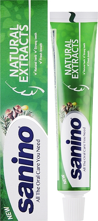 Зубна паста з натуральними екстрактами - Sanino Natural Extracts — фото N2