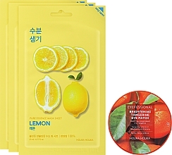 Набір - Holika Holika Citrus Glow Kit (patch/60pcs + mask/3x23ml) — фото N2