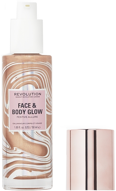Хайлайтер для обличчя та тіла - Makeup Revolution Festive Allure Face & Body Glow — фото N2