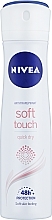 Духи, Парфюмерия, косметика Дезодорант-антиперспирант спрей - NIVEA Soft Touch Quick Dry 48H Anti-Perspirant Spray
