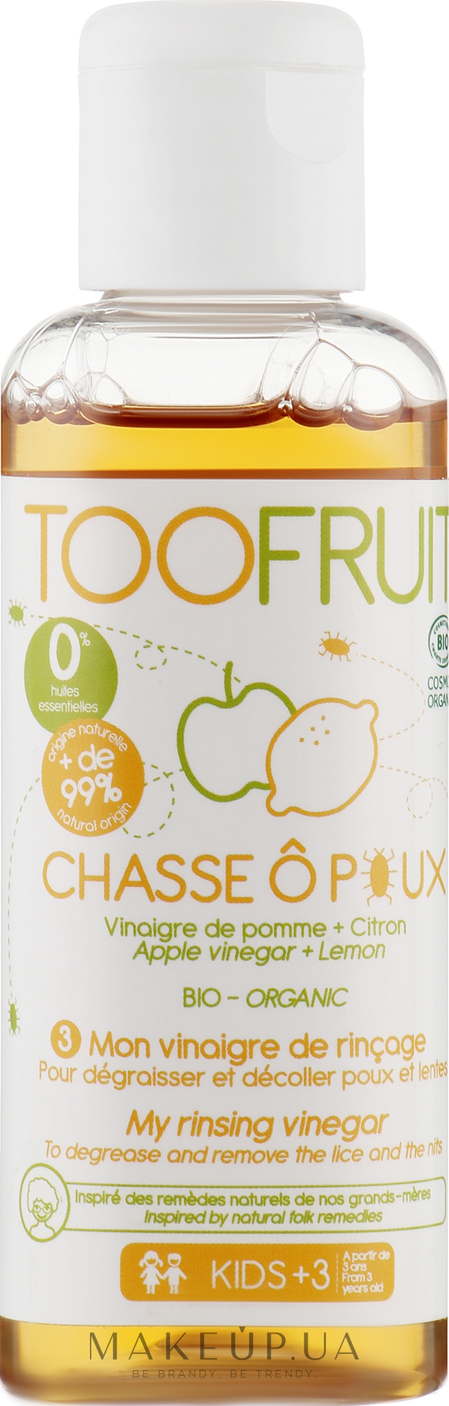 Уксус для волос от вшей - Toofruit Lice Hunt Vinegar  — фото 100ml