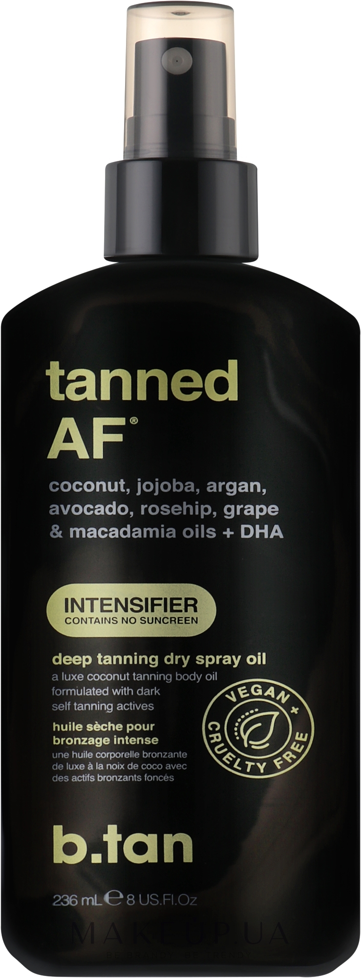 Олія для засмаги "Tanned AF" - B.tan Intensifier Tanning Oil — фото 236ml