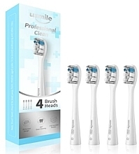 Парфумерія, косметика Набір насадок для електричної зубної щітки, білі - Usmile Professional Clean Brush Heads