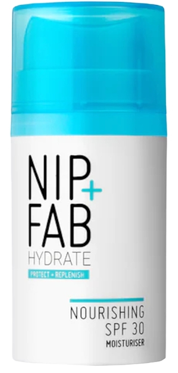 Живильний зволожувальний крем для обличчя - Nip + Fab Hydrate Nourishing SPF 30 Moisturiser — фото N1