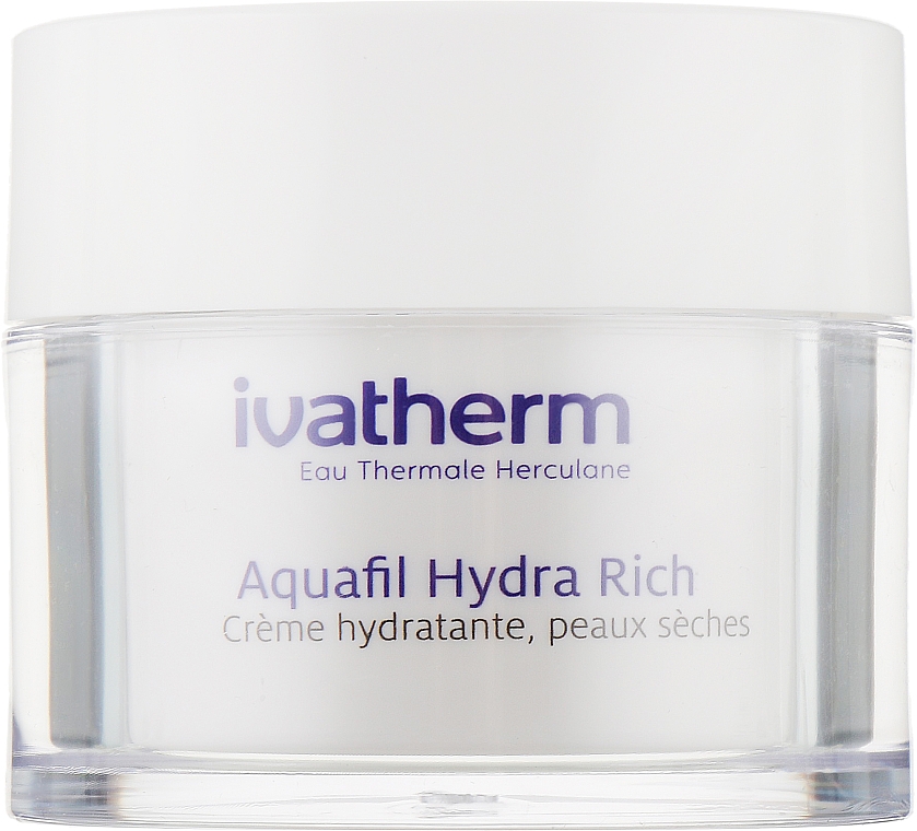 Увлажняющий крем для чувствительной, сухой и очень сухой кожи лица - Ivatherm Aquafil Hydra Rich Hydrating Cream Dry — фото N2