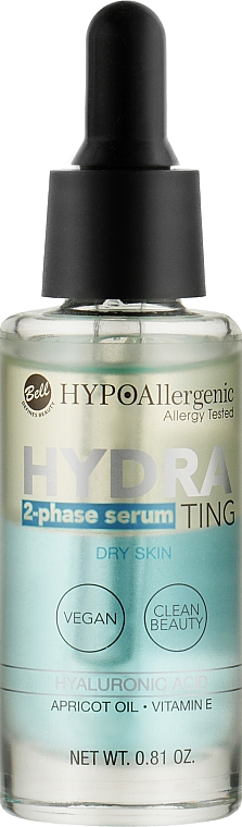 Увлажняющая двухфазная сыворотка - Bell Hydrating 2-Phase Serum Hypo Allergenic — фото N1