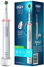 Електрична зубна щітка, біла - Oral-B Pro 3 3000 Pure Clean Toothbrush — фото N1
