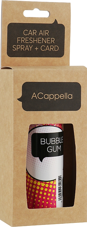 ACappella Bubble Gum - Ароматизатор для авто, подвеска и спрей