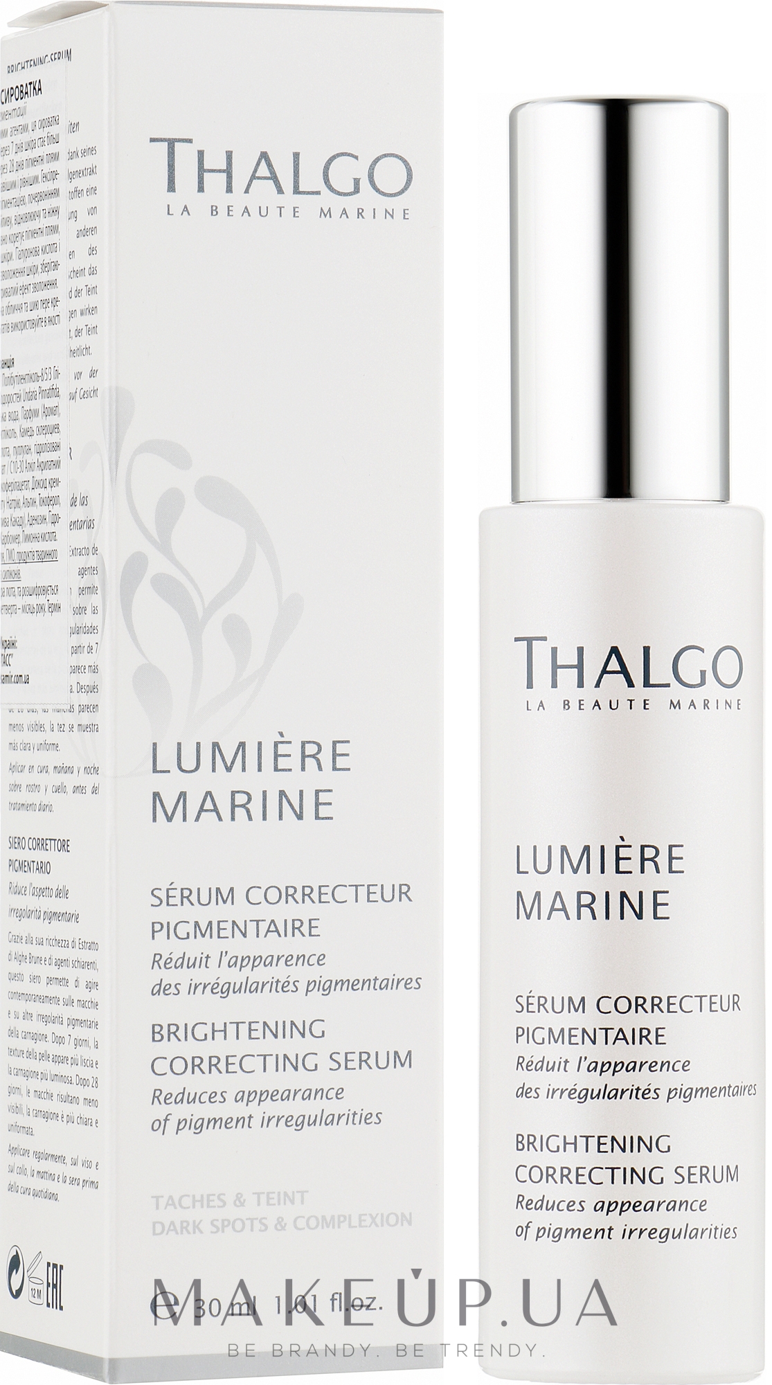 Освітлювальна коригувальна сироватка - Thalgo Lumiere Marine Brightening Correcting Serum — фото 30ml