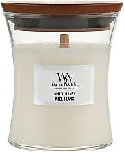 Ароматическая свеча в стакане - WoodWick White Honey Candle — фото N1