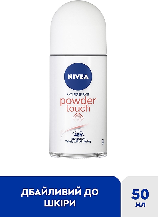 Антиперспирант "Прикосновение пудры", шариковый - NIVEA PowderTouch Anti-Perspirant — фото N2