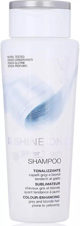 Шампунь для светлых и седых волос - BioNike Shine On Silver Touch Color-Enhancing Hair Shampoo — фото N1