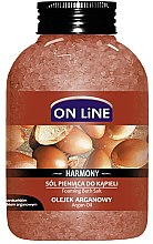 Парфумерія, косметика Сіль для ванни "Арганова олія" - On Line Harmony Argan Oil Foaming Bath Salt