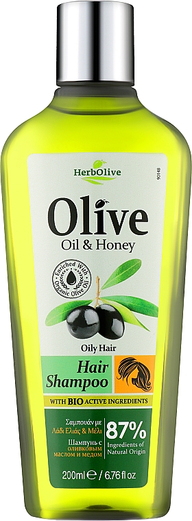 Шампунь для жирного волосся з медом - Madis HerbOlive Shampoo Honey For Oily Hair