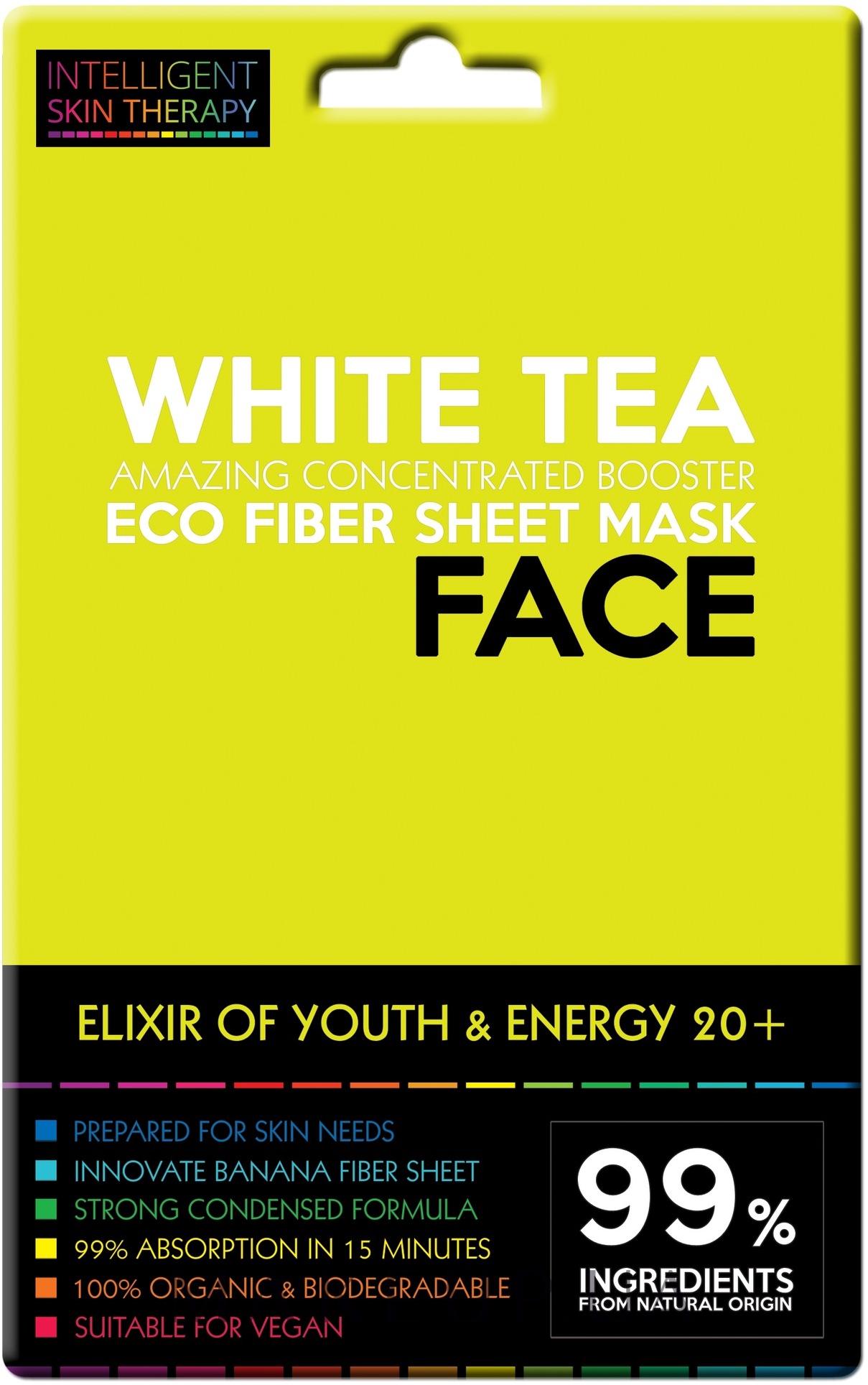 Маска з екстрактом білого чаю - Face Beauty Intelligent Skin Therapy Mask — фото 25g
