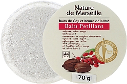 Парфумерія, косметика Бомбочка для ванни з ароматом ягід годжі й масла ши, 70 г - Nature de Marseille