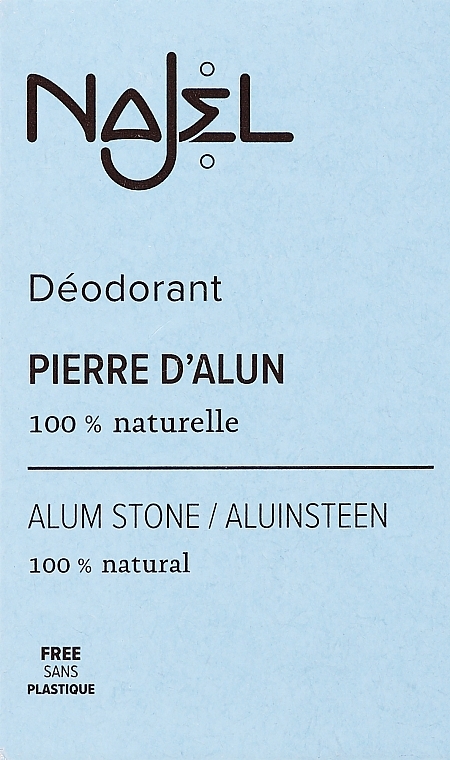 Натуральный дезодорант - Najel Alum Stone Deodorant in Block — фото N2