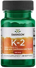 Пищевая добавка "Витамин K-2", 100мг - Swanson Vitamin K-2 — фото N1