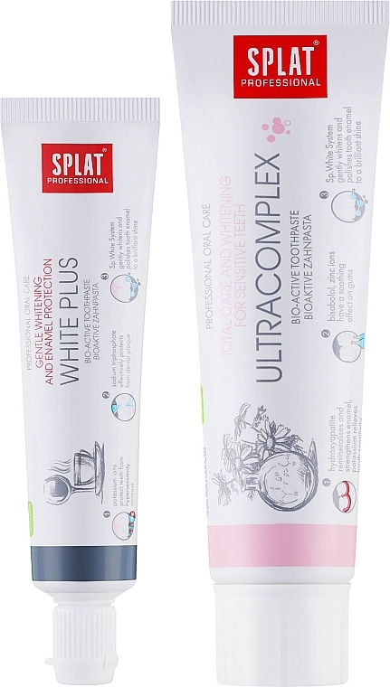 Набор "Ultracomplex + White Plus" - SPLAT Professional (toothpast/100ml + toothpast/40ml) — фото N2