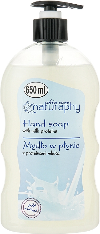 Рідке мило з молочними білками - Bluxcosmetics Naturaphy Hand Soap — фото N1