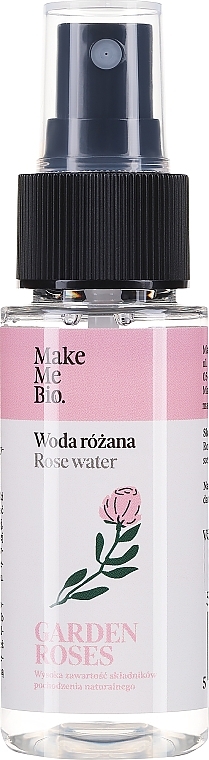 Розовая вода "Дамасская роза" для интенсивого увлажнения - Make Me Bio Damask Rose Flower Water — фото N5