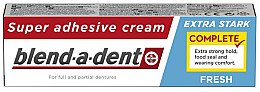 Духи, Парфюмерия, косметика Крем для фиксации зубных протезов - Blend-A-Dent Super Adhesive Cream Fresh Complete 