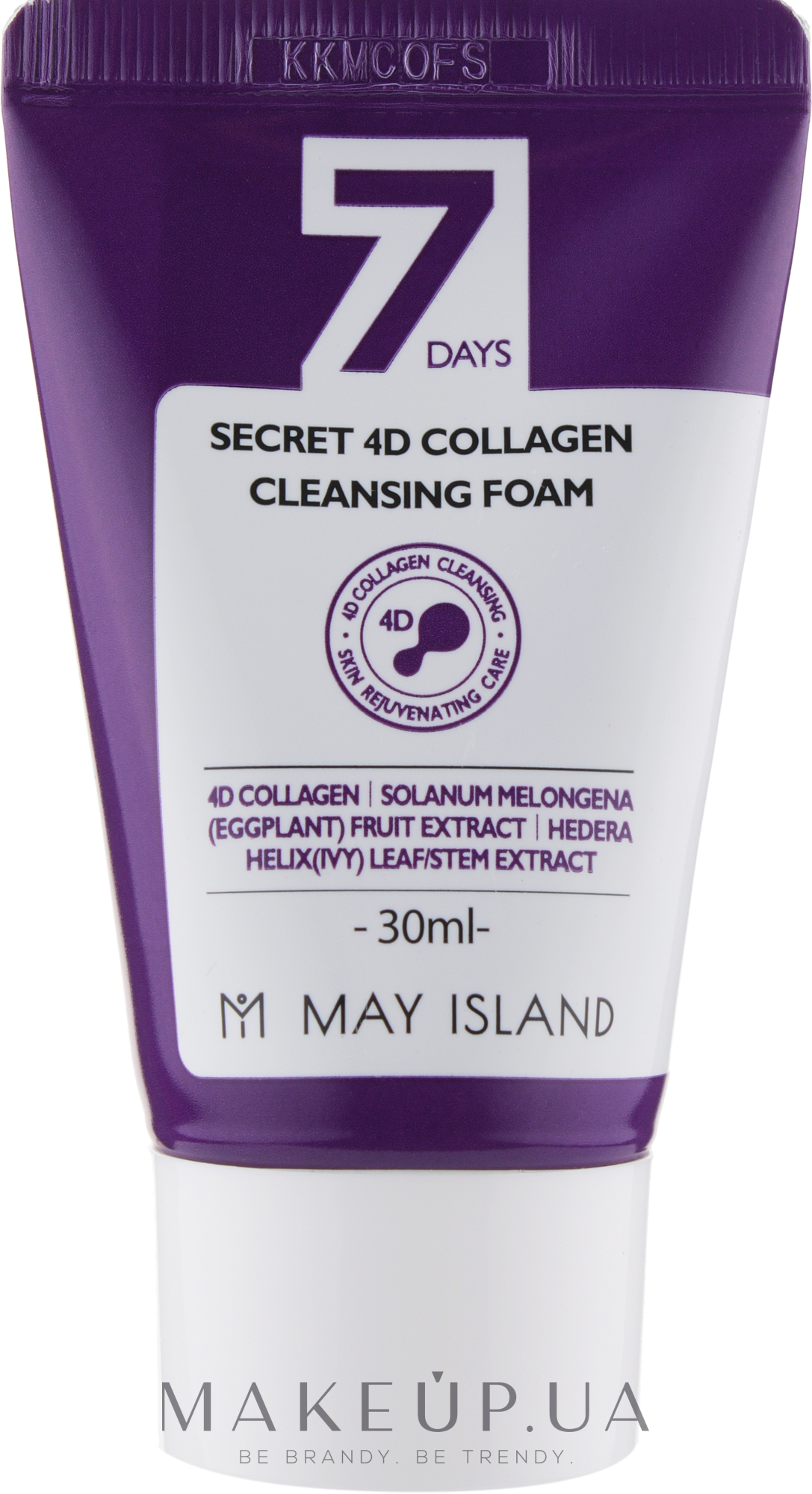 Коллагеновая пенка для умывания - May Island 7 Days Secret 4D Collagen Cleansing Foam (мини) — фото 30ml