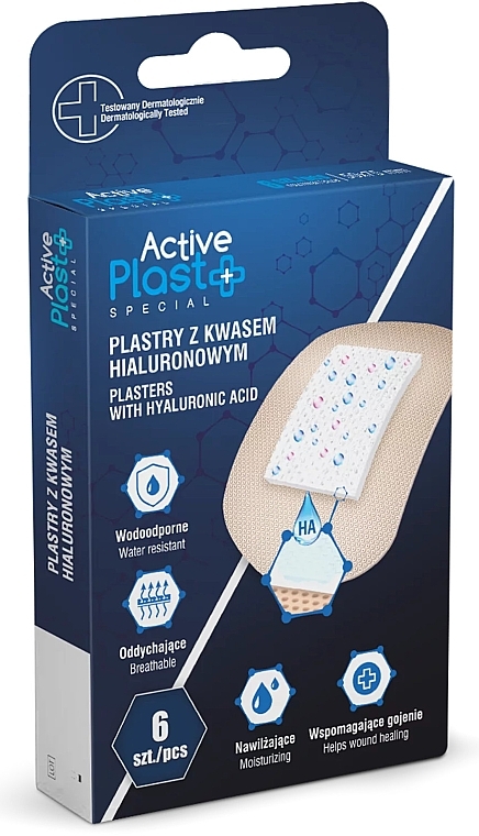 Водонепроникний пластир - Ntrade Active Plast Special Plasters With Hyaluronic Acid — фото N1