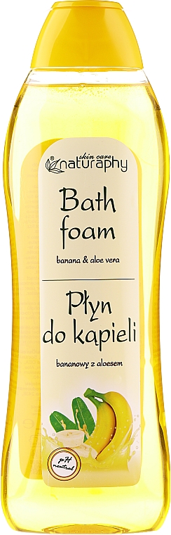 Піна для ванни "Банан і алое" - Bluxcosmetics Naturaphy Banana & Aloe Vera Bath Foam — фото N1