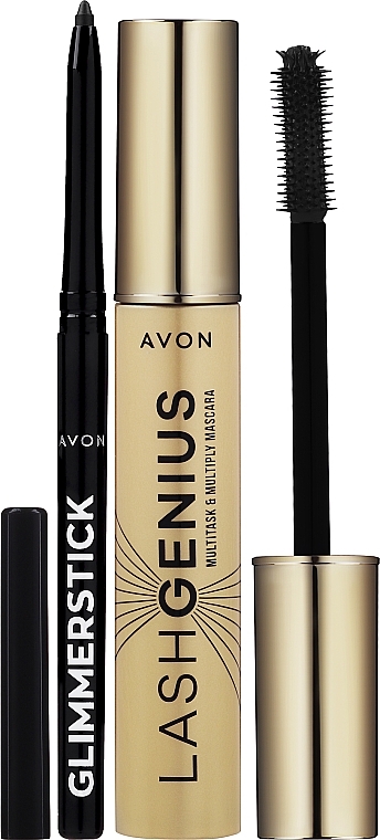 Набор - Avon Genius Lash Gift Set (mascara/10ml + eyeliner/0.28g) — фото N2