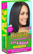 Духи, Парфюмерия, косметика Набор для выпрямления волос - HairLife Smooth & Natural Straightening Kit (h/cr/80g + neutralizer/80g)