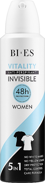 Антиперспирант-спрей - Bi-Es Woman Vitality Anti-Perspirant Invisible — фото N1